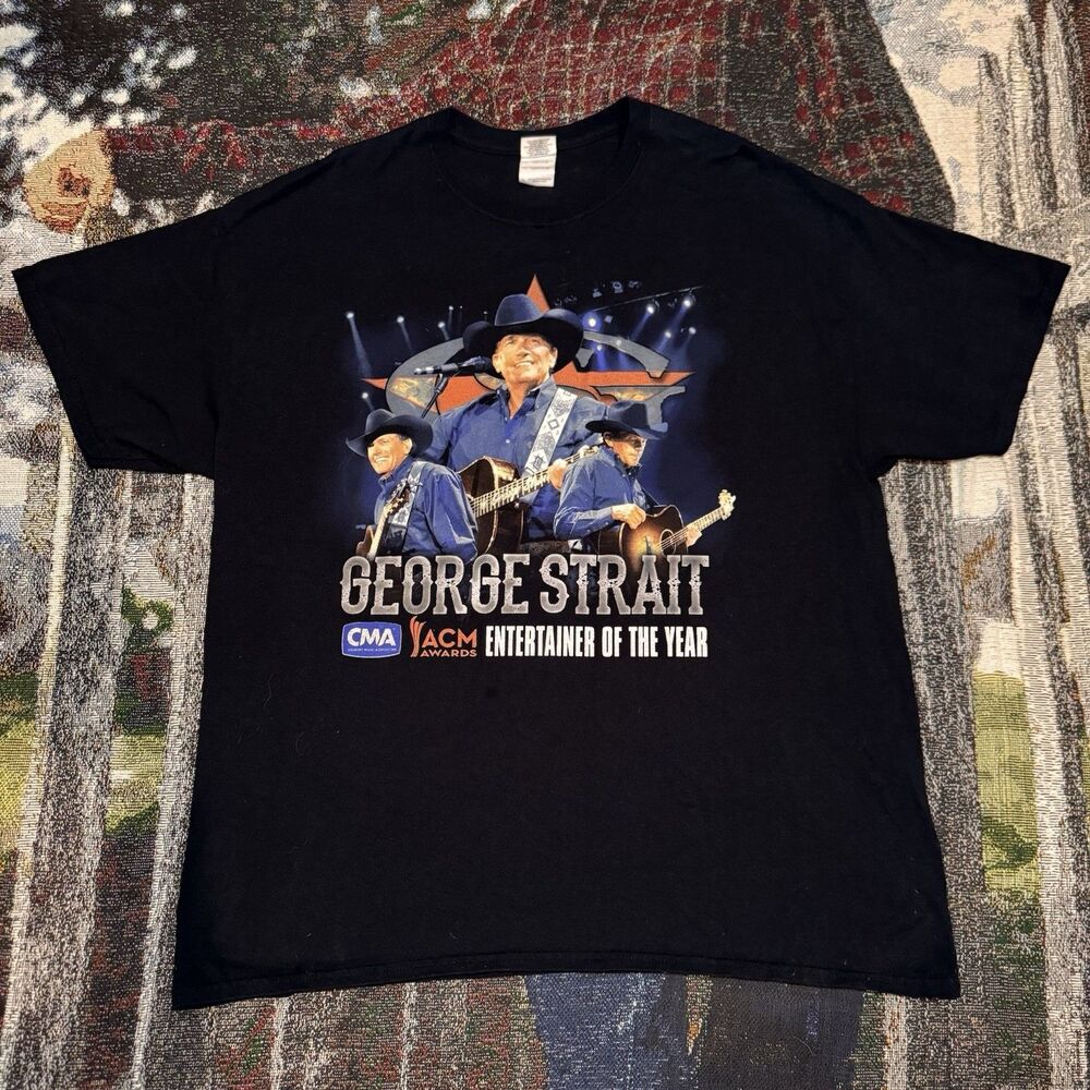 George Strait Tshirt CMA Entertainer Of Year Western Wear Americana Country XL